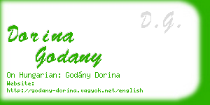 dorina godany business card